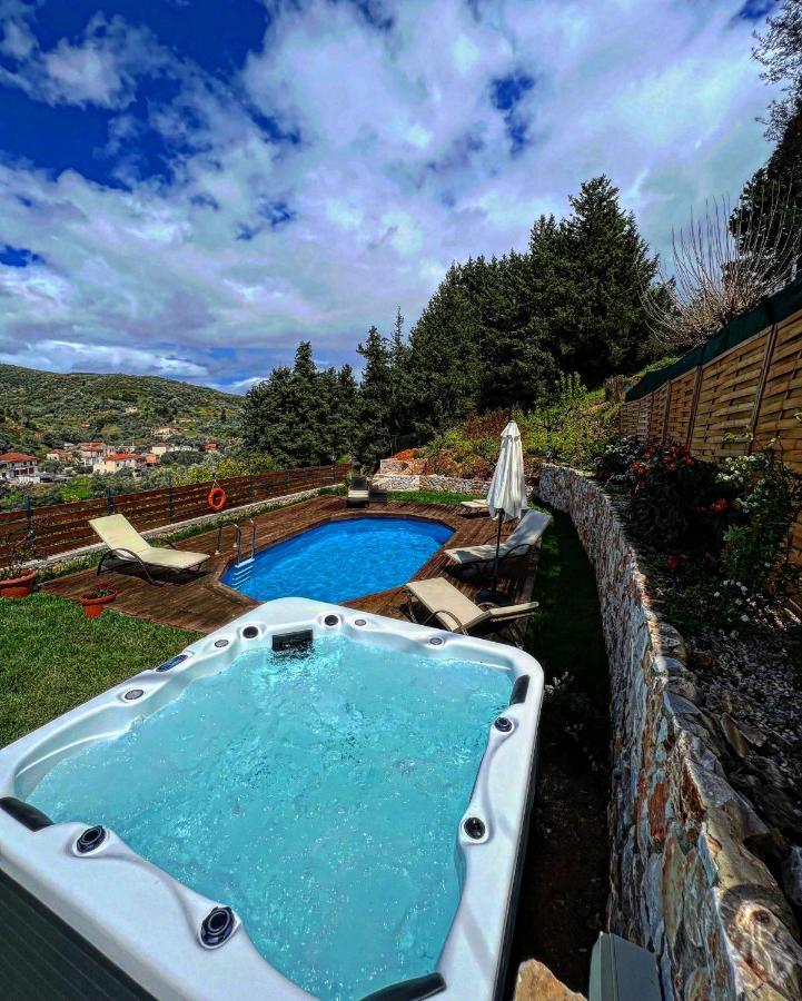 Ampelos Cretan - Private Pool & Heated Ozone Jacuzzi Willa Yerolákkos